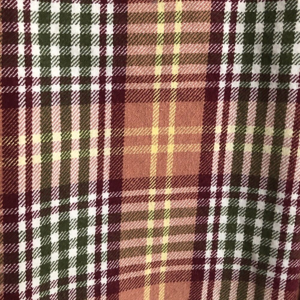 Eddie Bauer Woven Heavy Cotton Plaid Workwear Shirt Mens Sz XL Outdoors Gorpcore - Picture 5 of 14